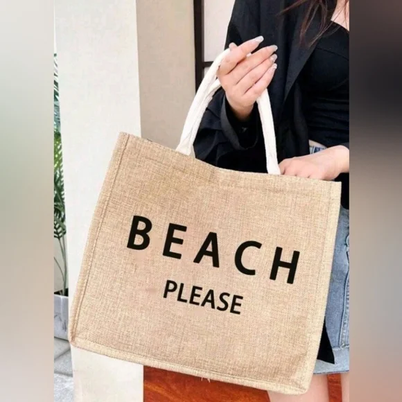 Beach Please  Canvas tote - Picture 9 of 10